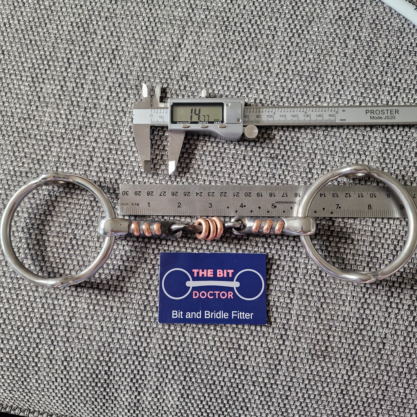 5.5" custom made sweet iron tom thumb scrob balding gag bit B947