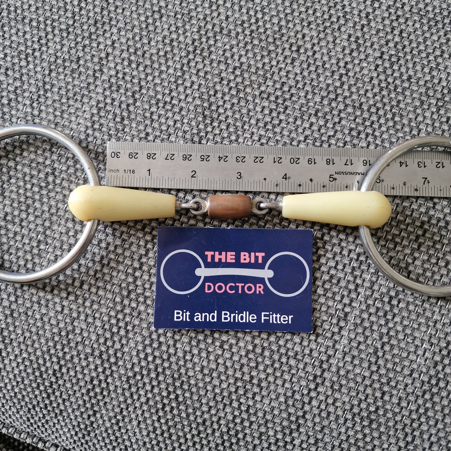 5.25" happy mouth copper roller lozenge loose ring snaffle Bit B1835