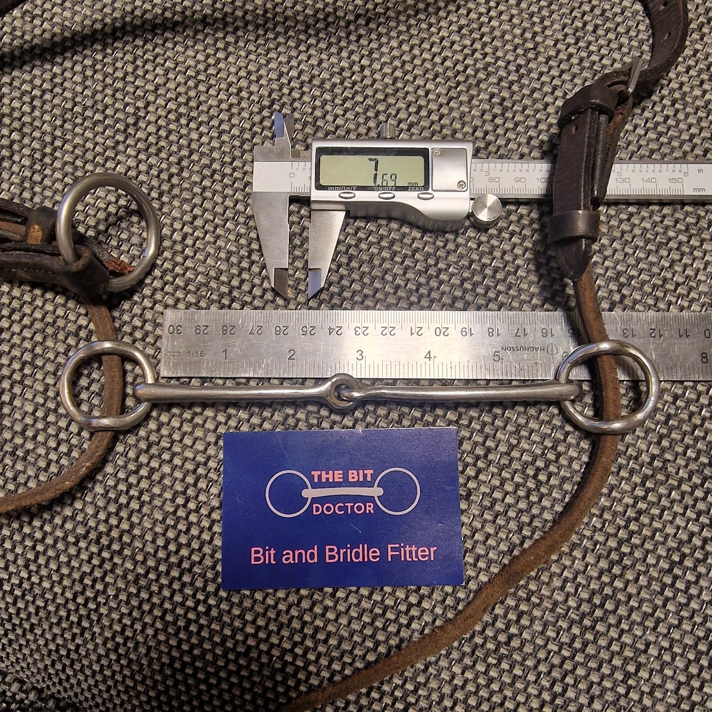 5.75" jointed overcheck bradoon gag Bit B1359