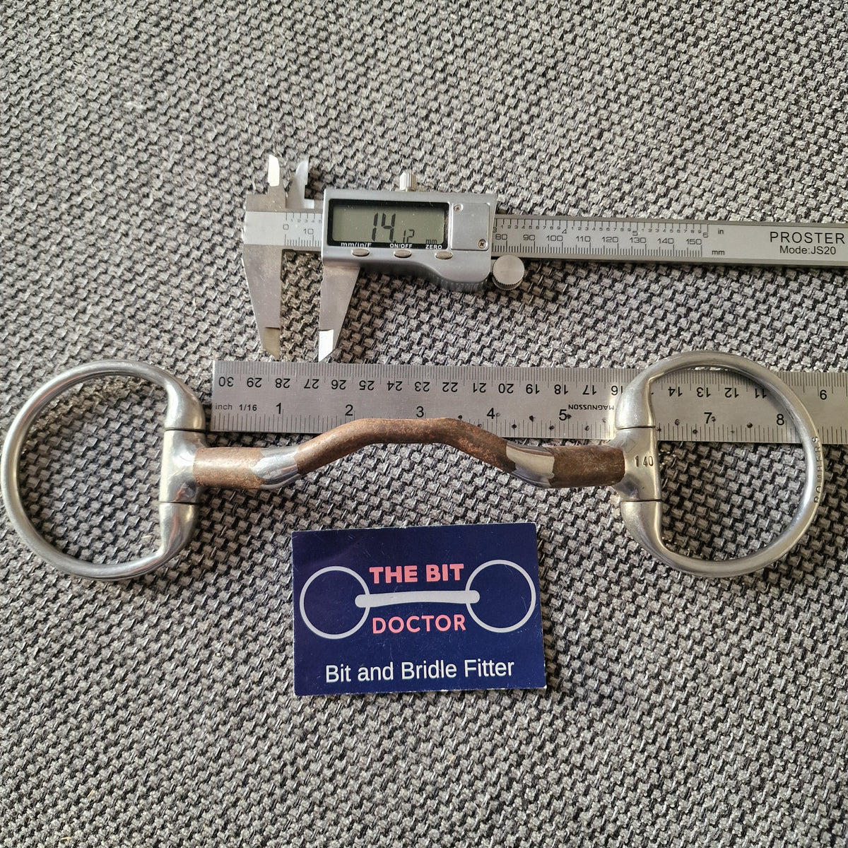 5.5" bombers happy tongue eggbutt snaffle Bit B1816