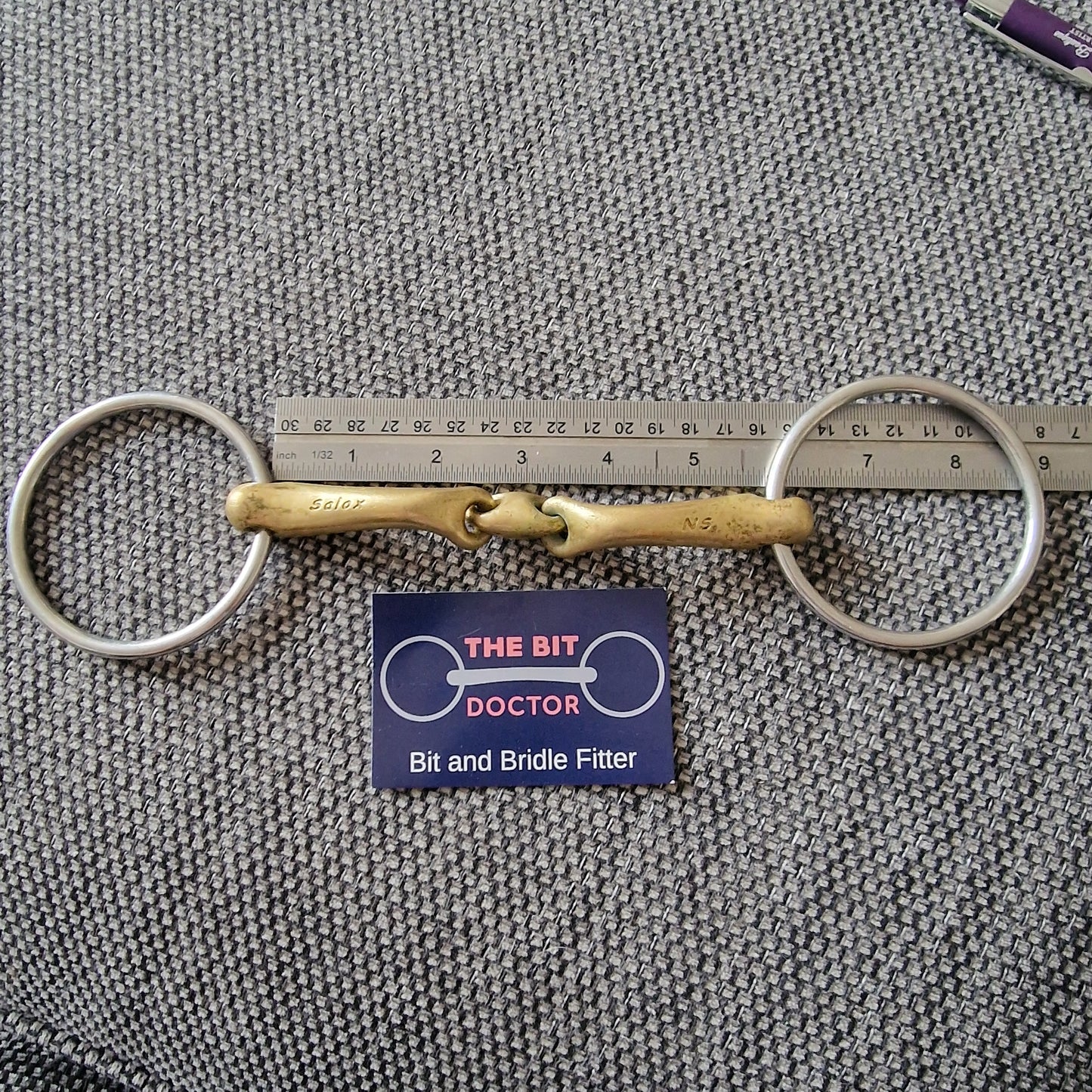 5.75" 16mm neue schule verbindend loose ring Lozenge snaffle bit B698