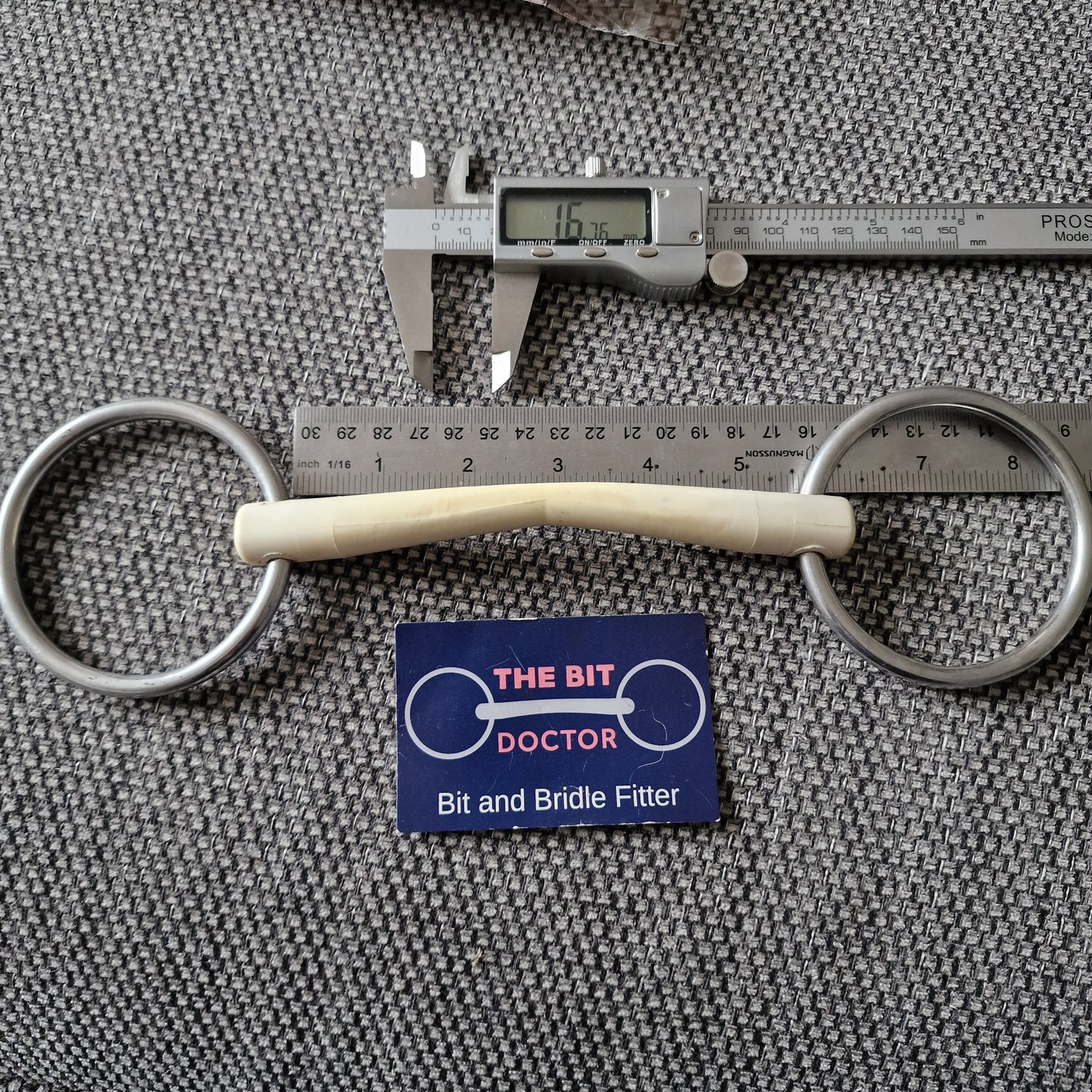 5.5" sprenger duo flexi mullen loose ring Snaffle Bit B907