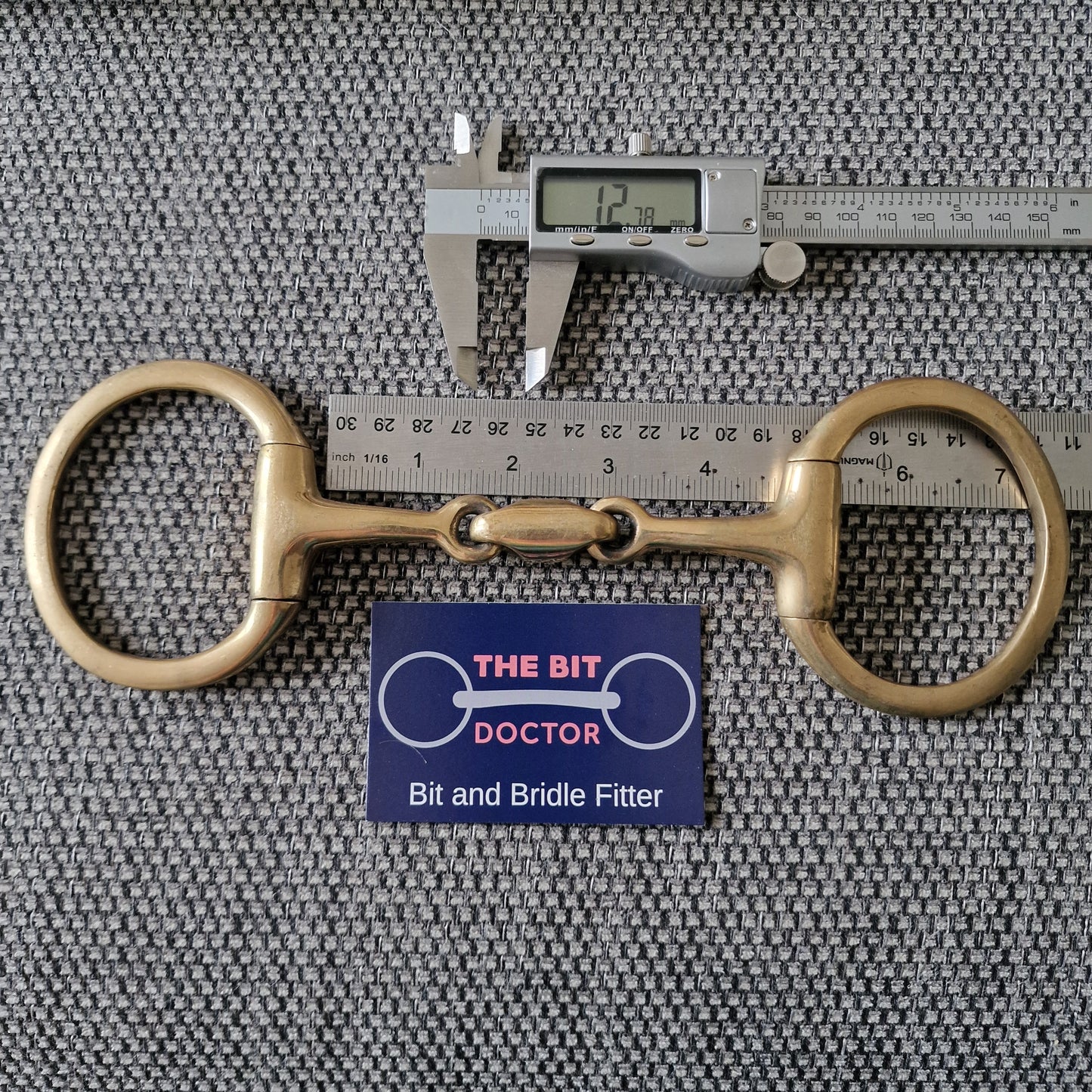 4.5" copper lozenge eggbutt snaffle bit B58