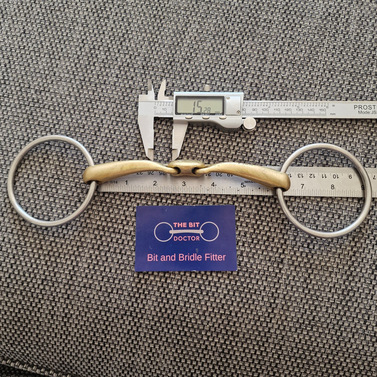 Large 5.5" to 6" neue schule turtle top flex z loose ring snaffle bit B456