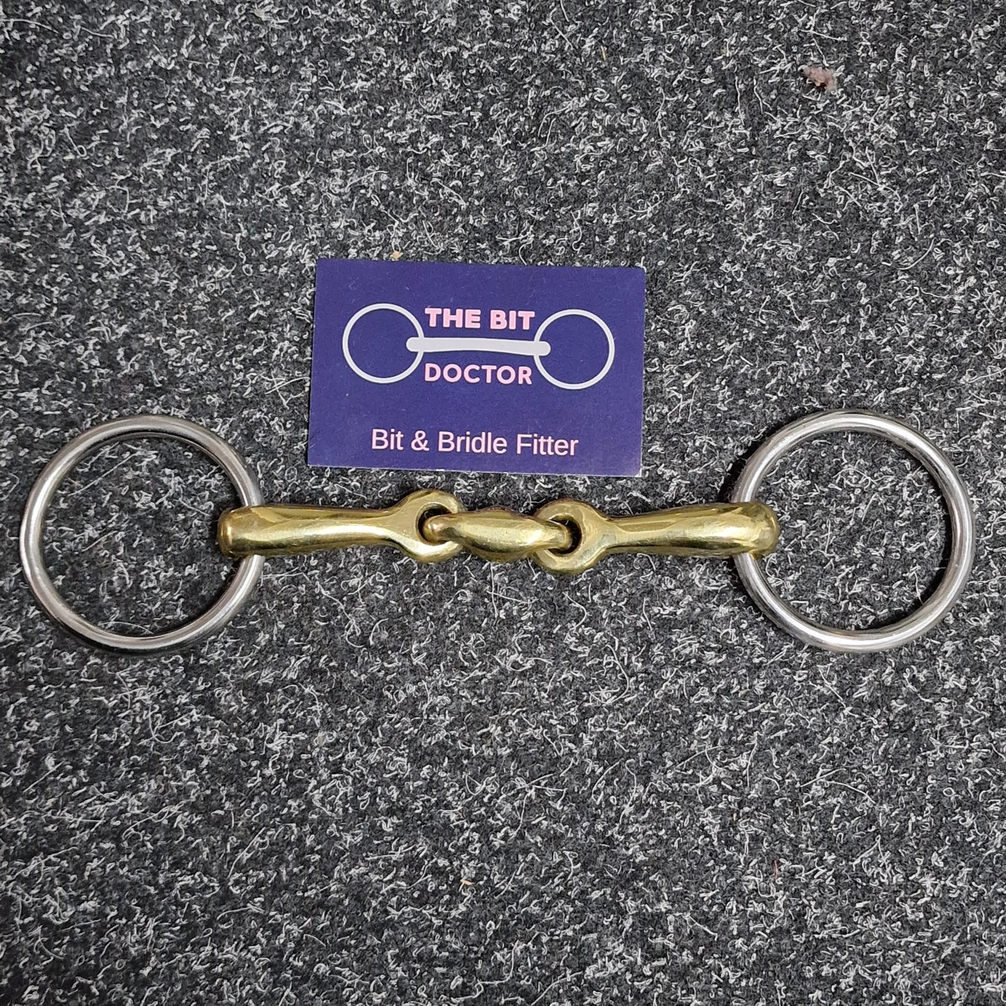 Loose ring Bradoon copper lozenge snaffle neat ring