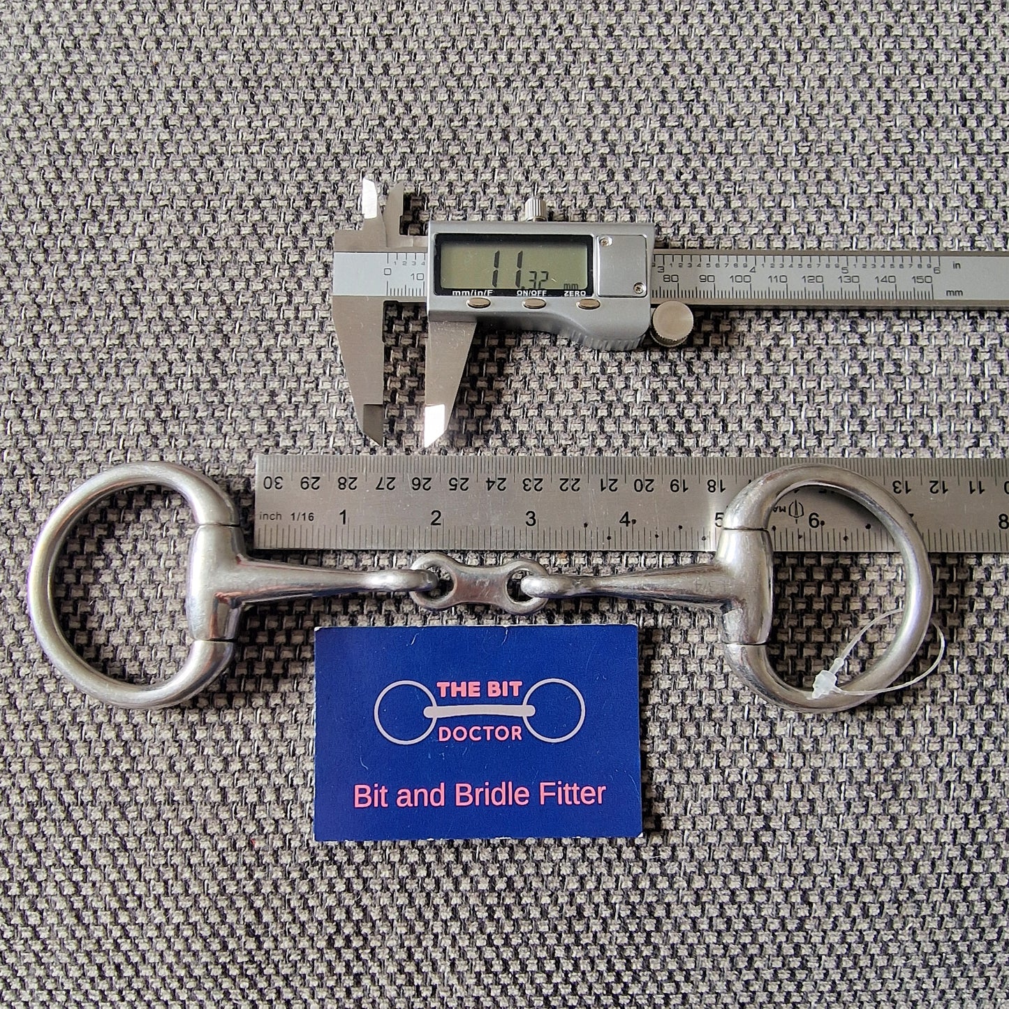 4.75" eggbutt french link bradoon snaffle Bit B1613
