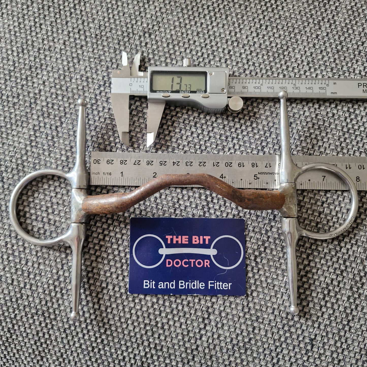 5.5" 140mm bombers happy tongue full cheek snaffle bit B107