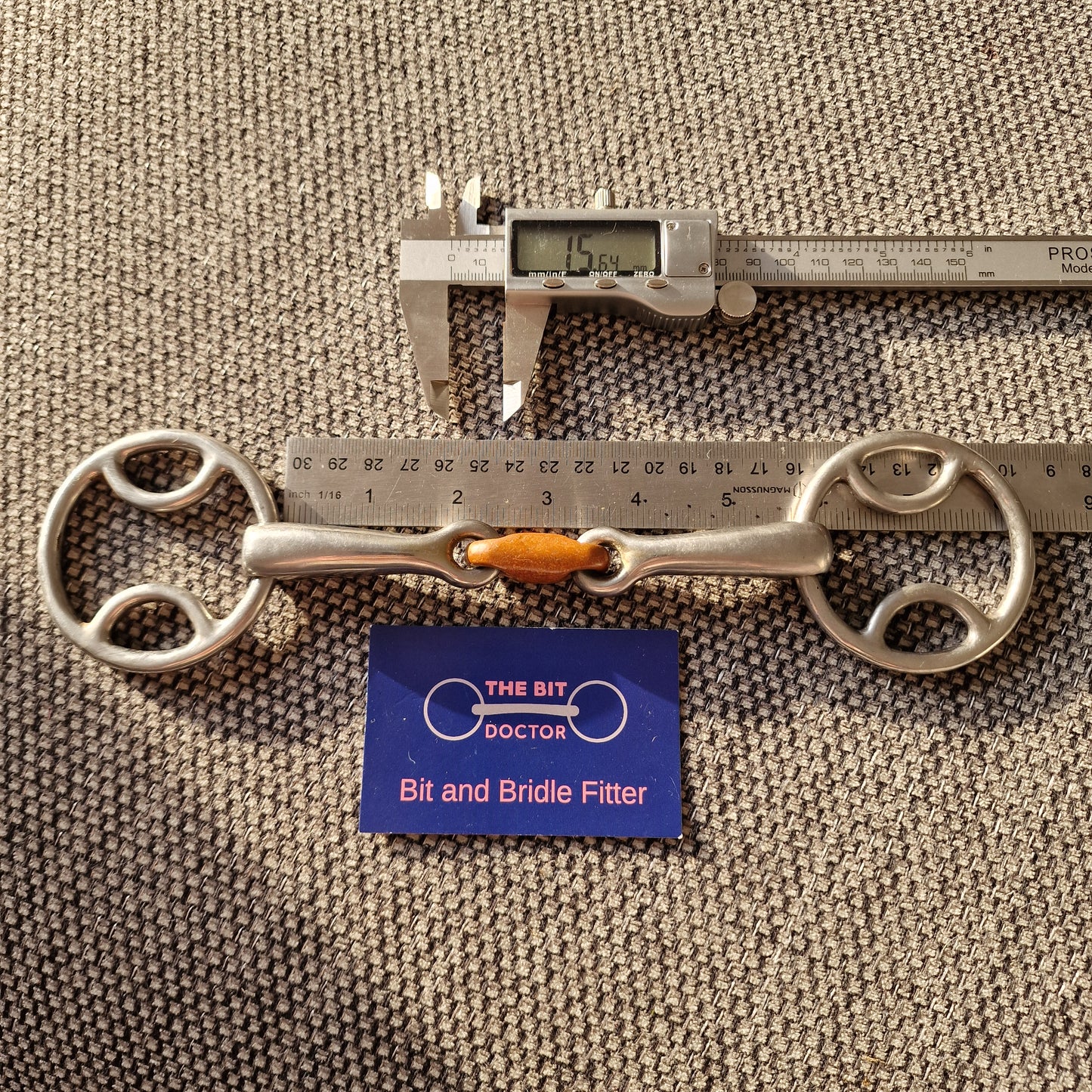 5.5" Bevel copper Lozenge snaffle bit B893