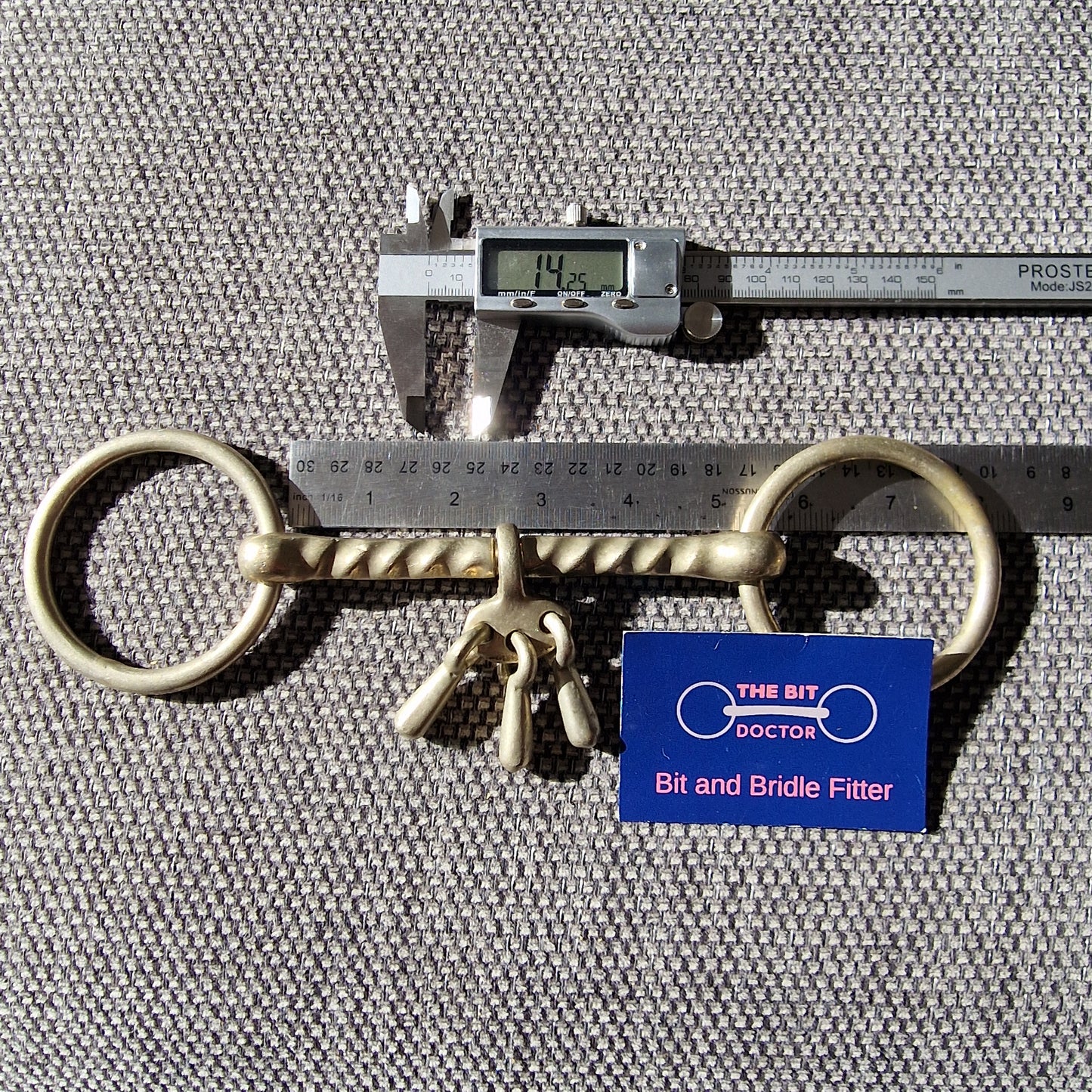 5" nickel vintage breaking snaffle loose ring Bit B1592