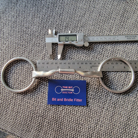 5.5" Myler mb04 wide verison (14mm) loose ring low port comfort snaffle Bit B1325