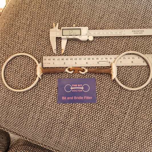 6" older fager? Alexander copper plate loose ring snaffle Bit B1422