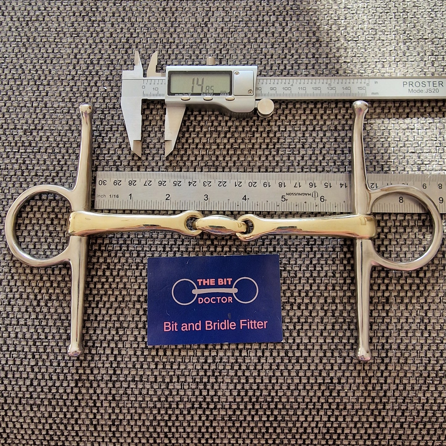 6.5" new anatomical copper lozenge full cheek snaffle Bit B1523