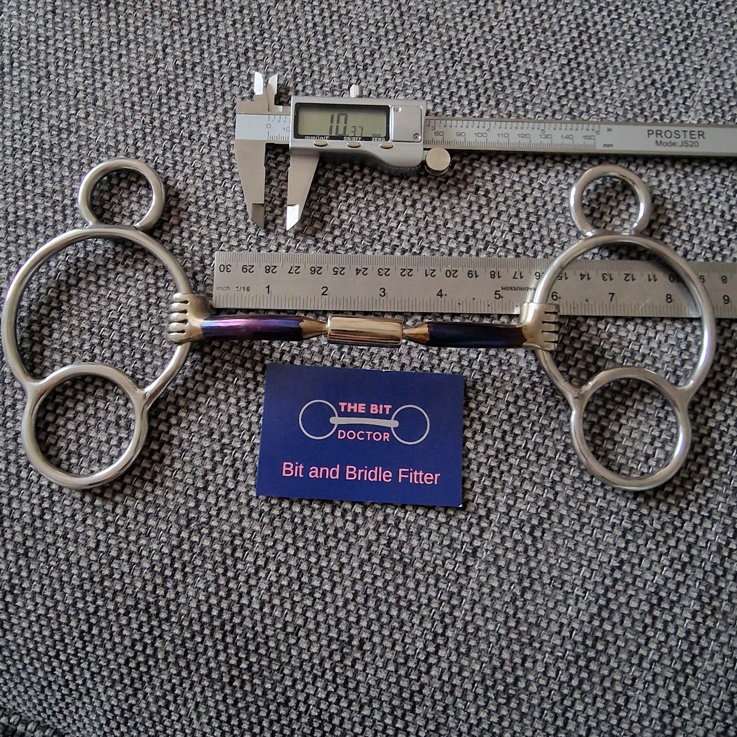 5" myler custom mb02 universal 2.5 ring gag Bit B1382