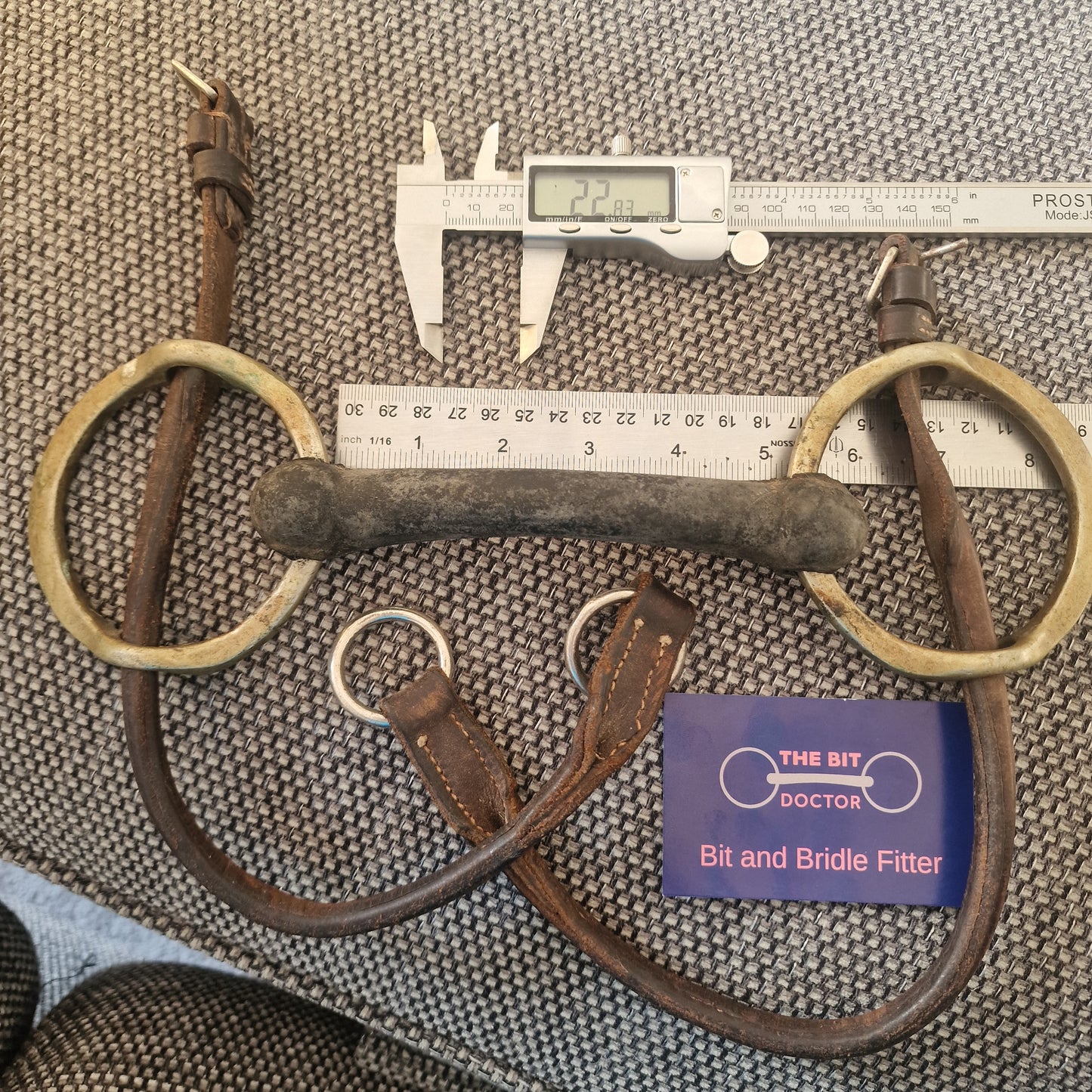 5" bendy rubber balding gag Bit B1334