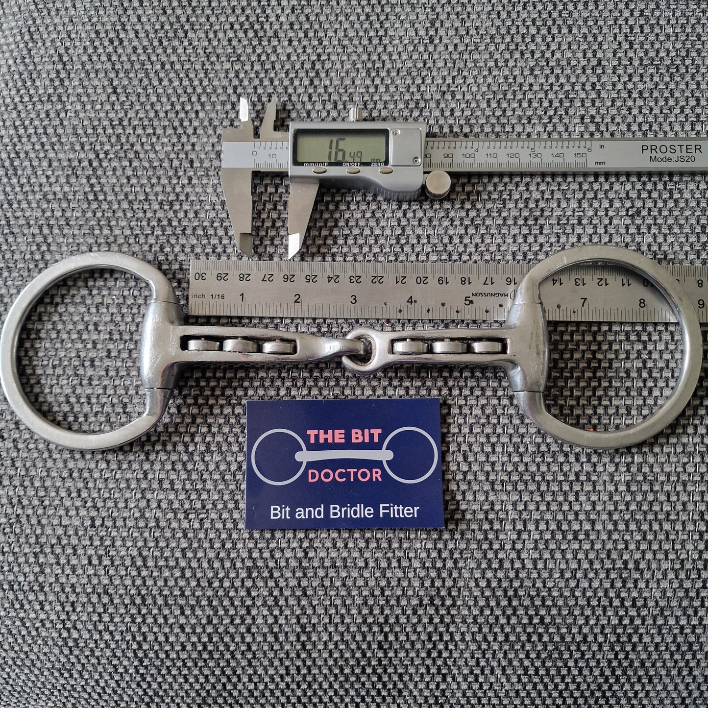 5.5" eggbutt magennis roller snaffle bit B225