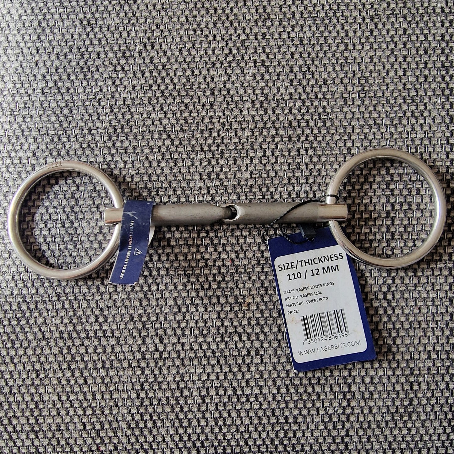 4.25" 110mm Fager Kasper loose ring snaffle Bit B1615