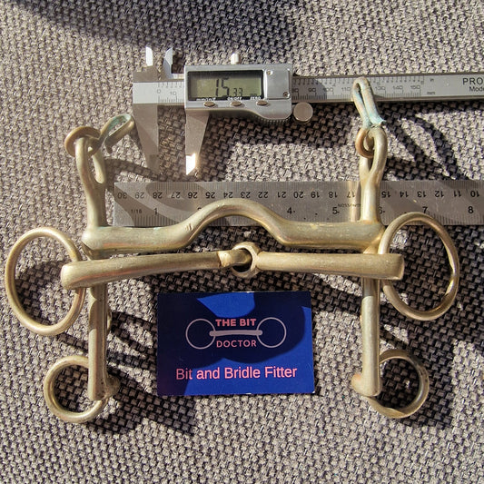 5.25" nickel vintage weymouth double set Bit B1301