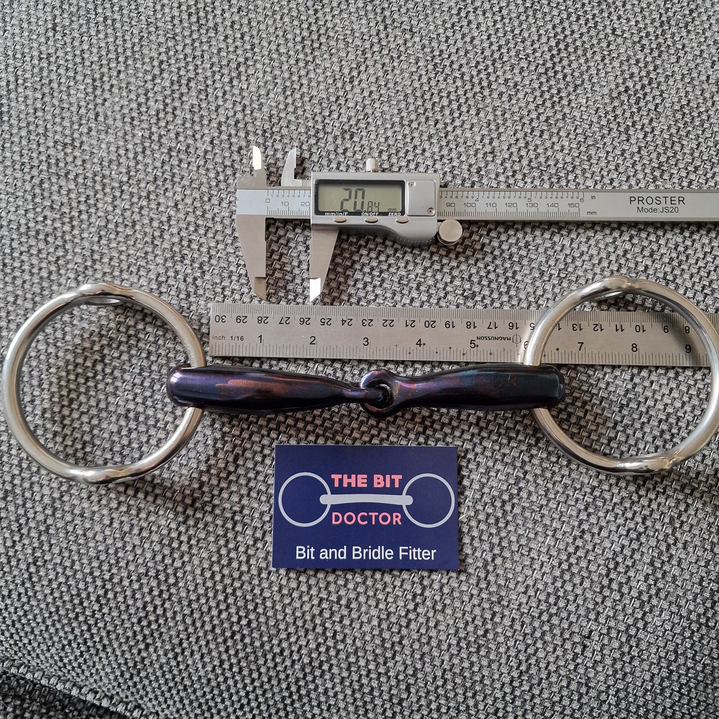 5.75" new custom weighted sweet iron jointed balding gag bit B849