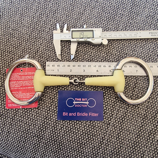 5" happy mouth jointed eggbutt snaffle Bit B1445
