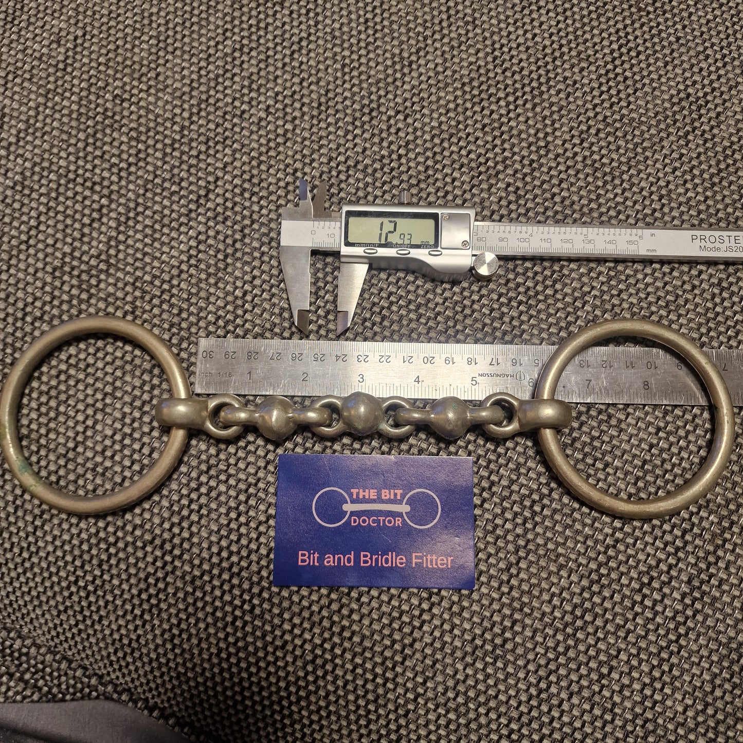 5.75" nickel vintage waterford loose ring snaffle Bit B1360