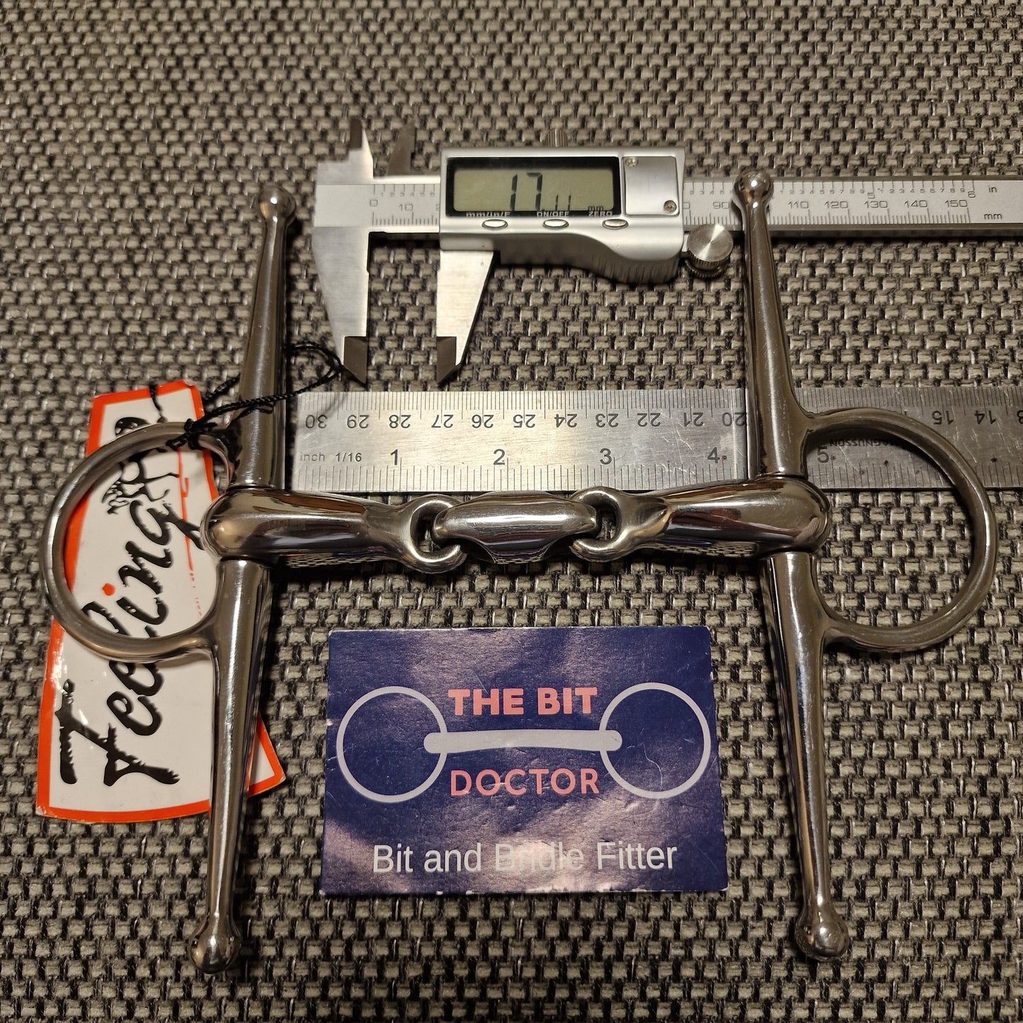 4" new full cheek lozenge snaffle bit B799