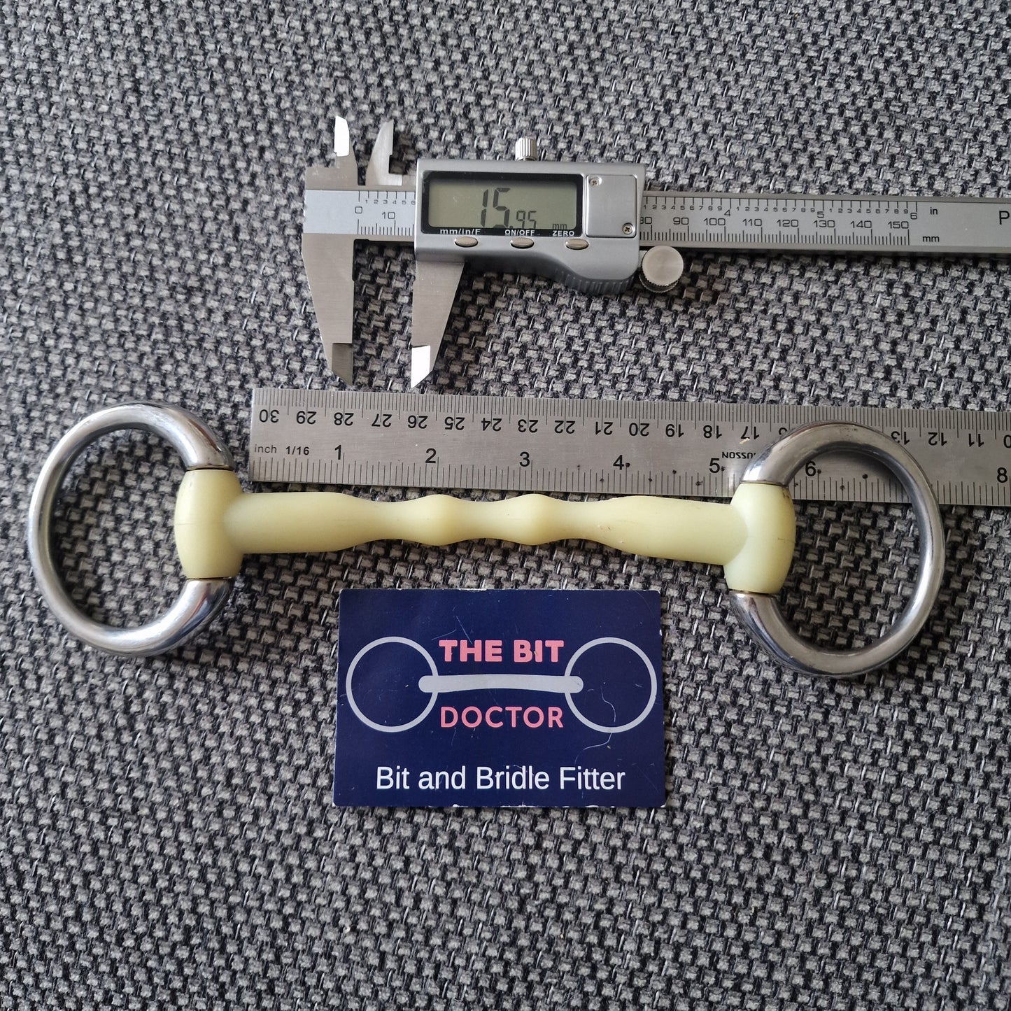 5" happy mouth mullen eggbutt bradoon snaffle bit B306