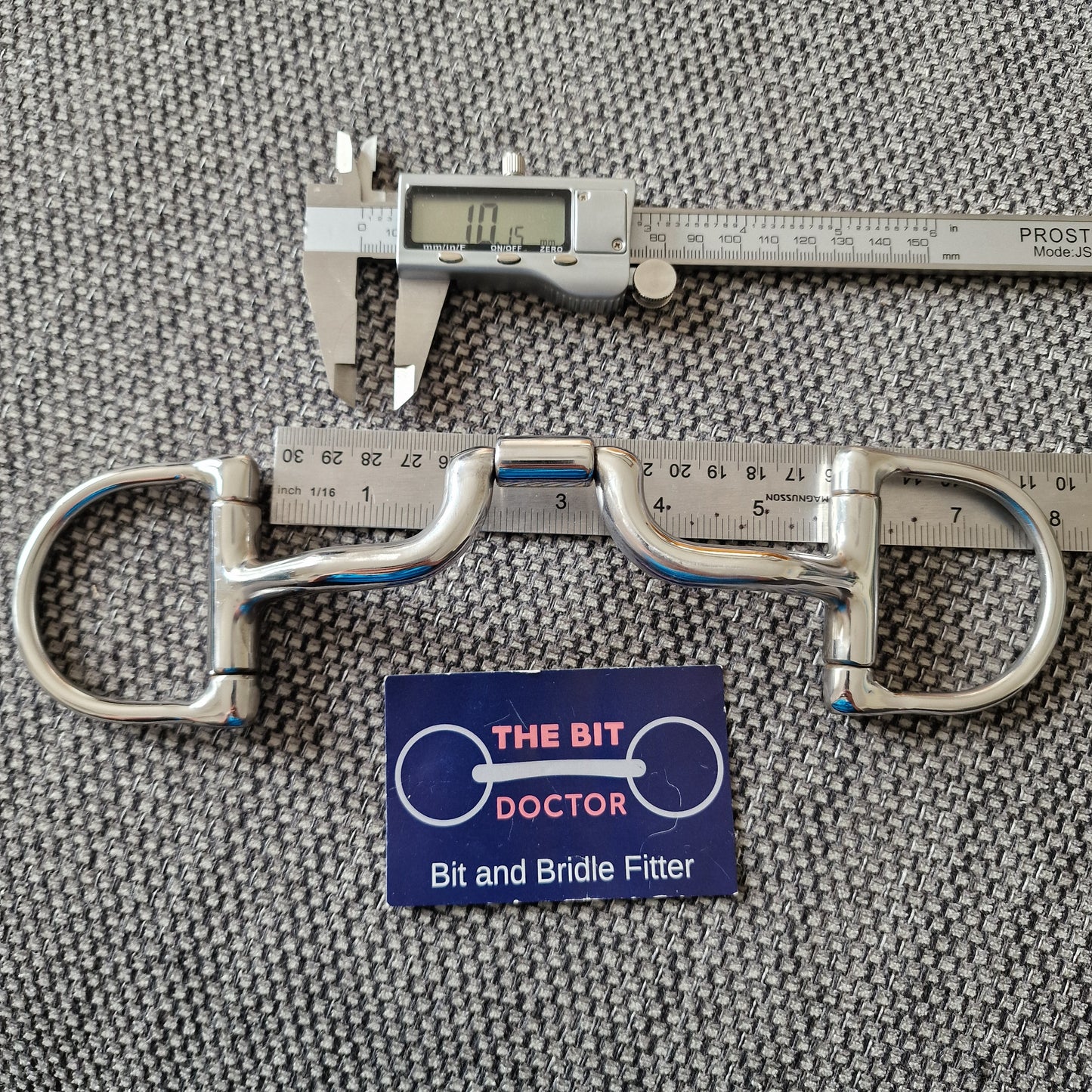 5.5" new Myler MB43 d-ring Snaffle bit B683
