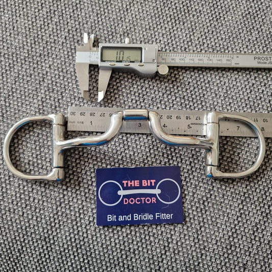 5.5" new Myler MB43 d-ring Snaffle bit B683