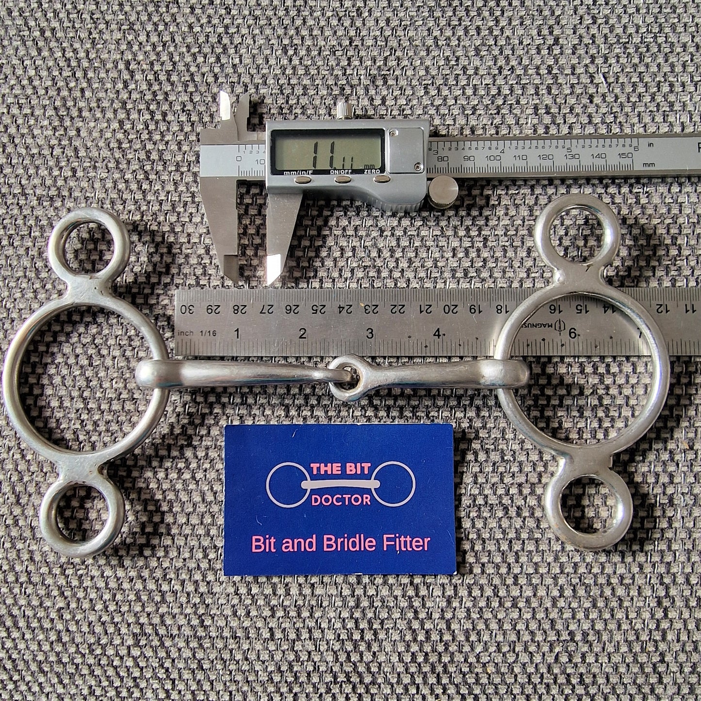 4.5" Abbey/fylde custom 2-ring universal jointed gag Bit B1554