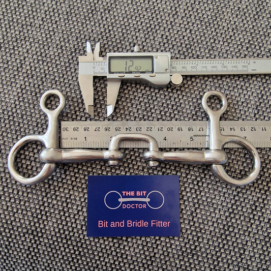 5.5" fylde fillis port hanging cheek snaffle Bit B1307