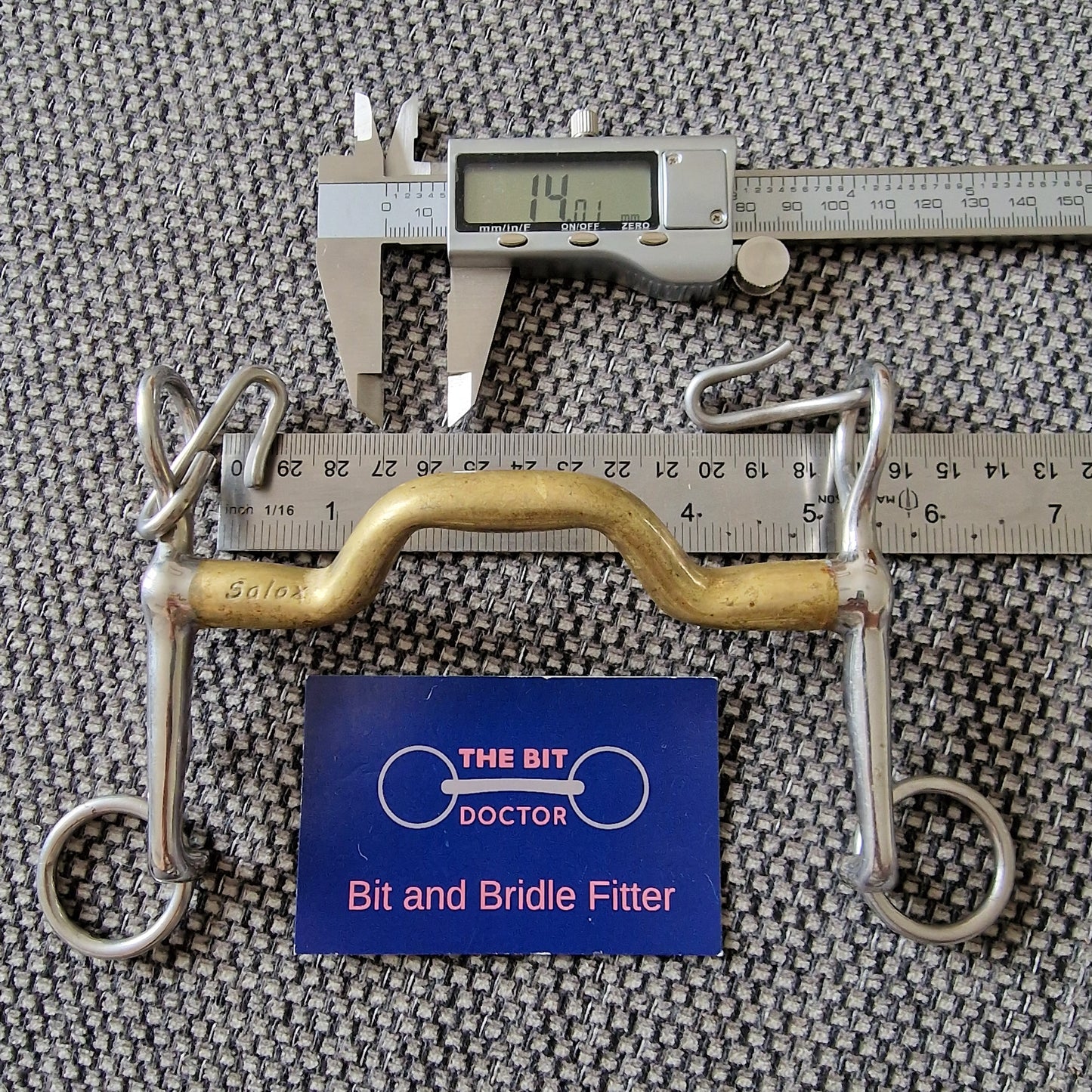 5" neue schule warmblood weymouth short shank bit B172