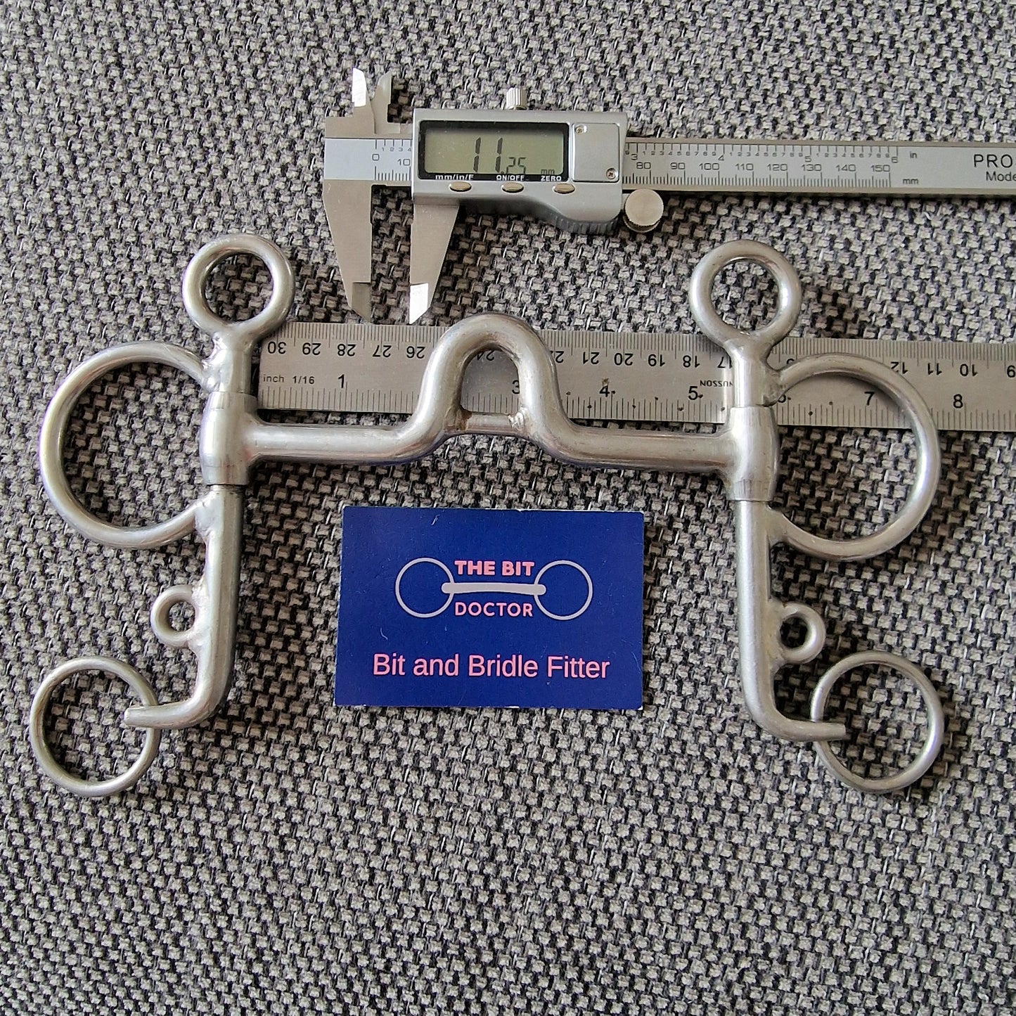 5.25" abbey custom made high ported pelham Bit B1498