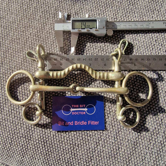 4.5" nickel vintage 2 sided weymouth neat double set bit B568