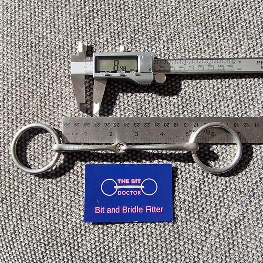 5" very thin loose ring jointed bradoon snaffle Bit B1475