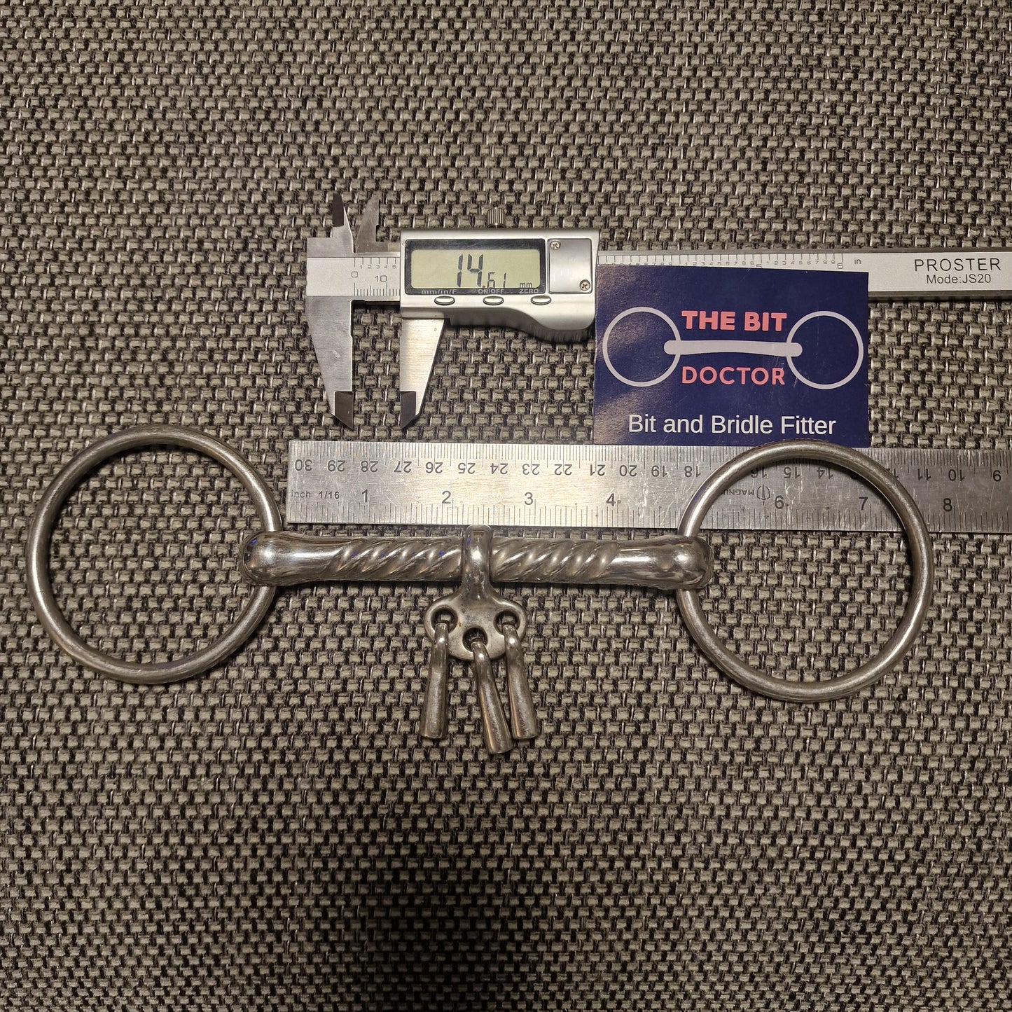 4.5" loose ring breaking snaffle bit B178