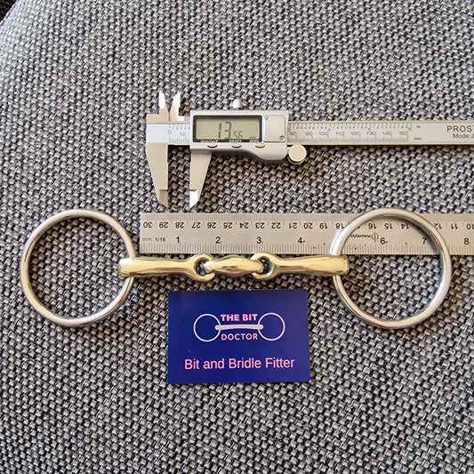 4.5" loose ring Copper Lozenge snaffle bit B166