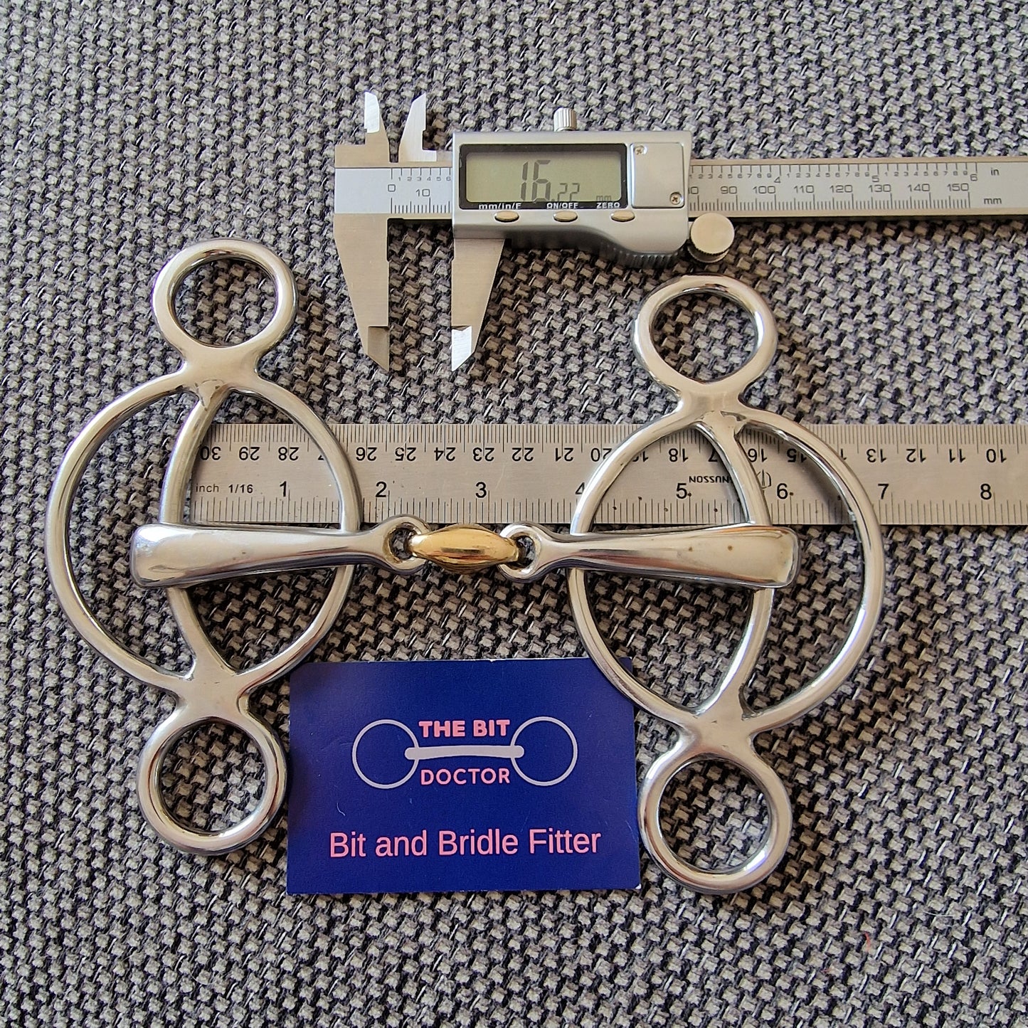 5.5" stubben soft strong 2.5 ring universal gag Bit B1415