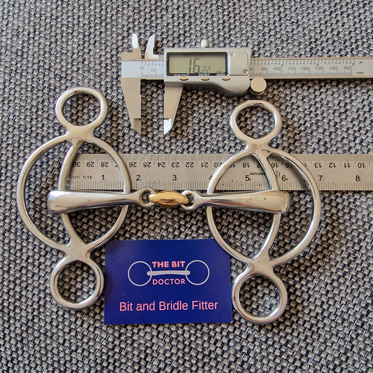 5.5" stubben soft strong 2.5 ring universal gag Bit B1415