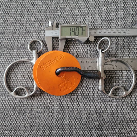 4.5" 115mm bombers dc morgan happy tongue snaffle bit B946
