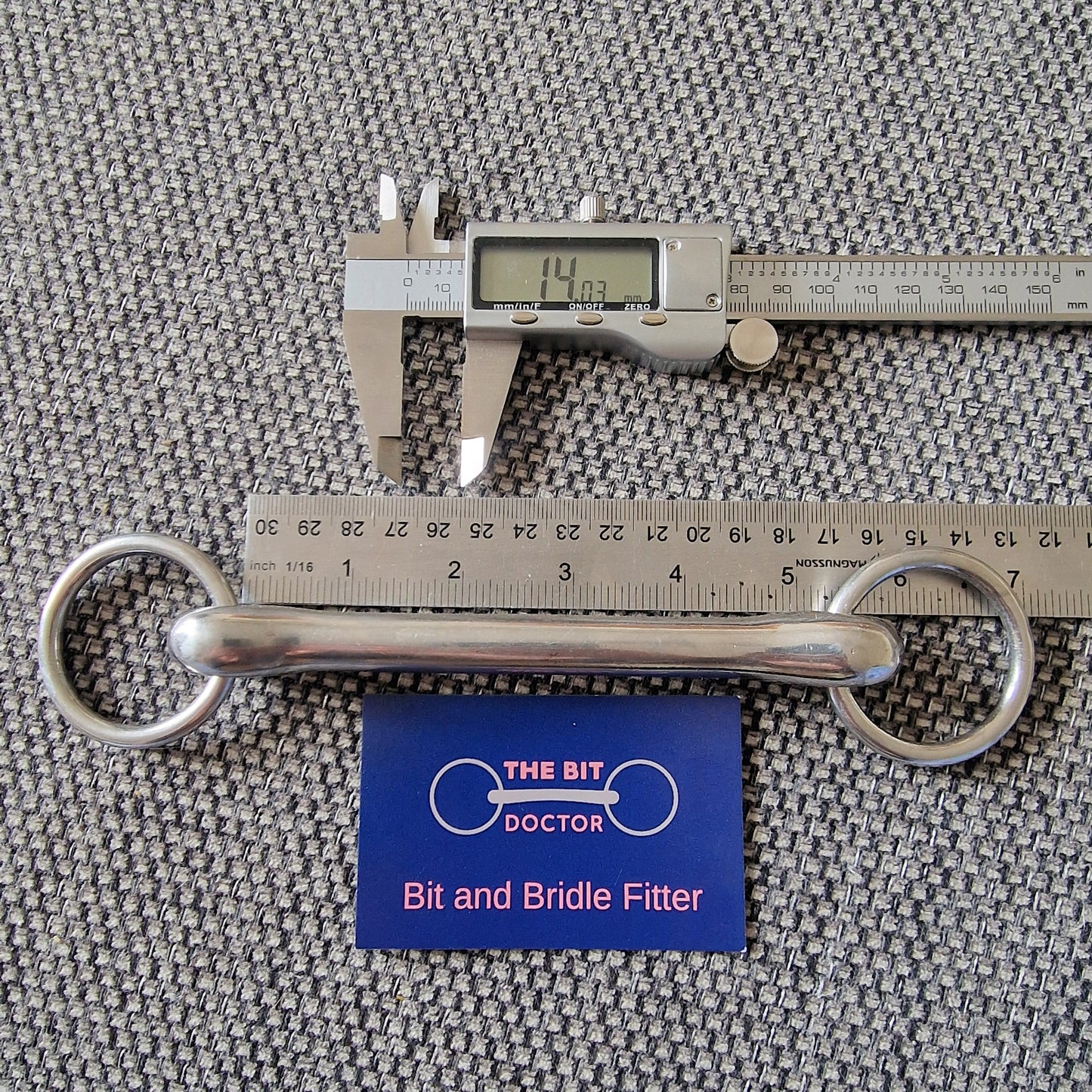 5.25" loose ring mullen snaffle Bit B1315