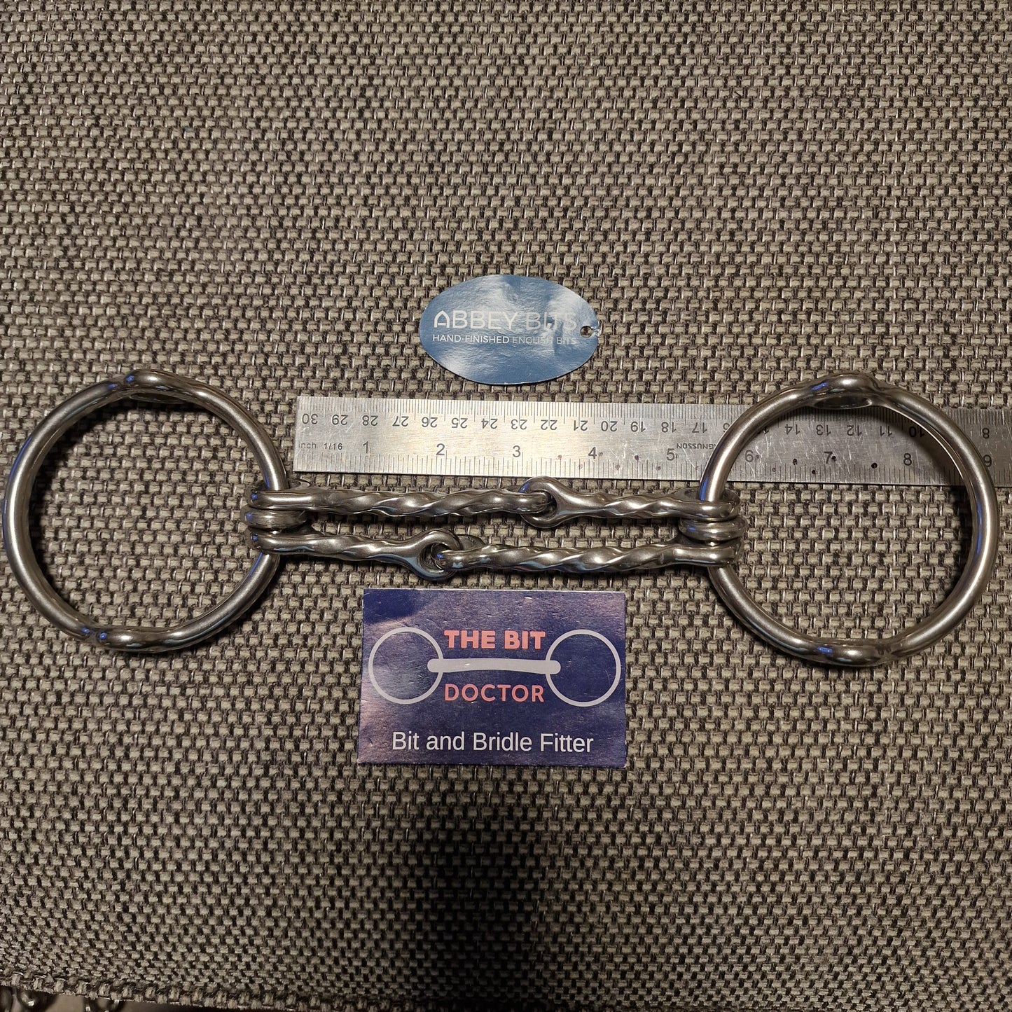 5.25" new abbey custom twisted w-mouth barrie balding gag bit B1117