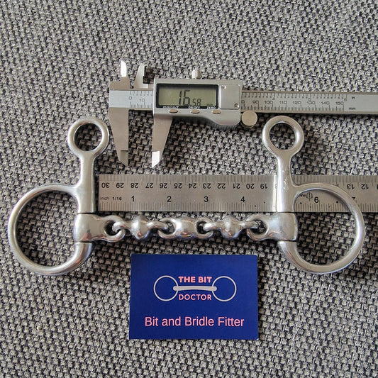 4.5" hanging cheek waterford snaffle bit B1080