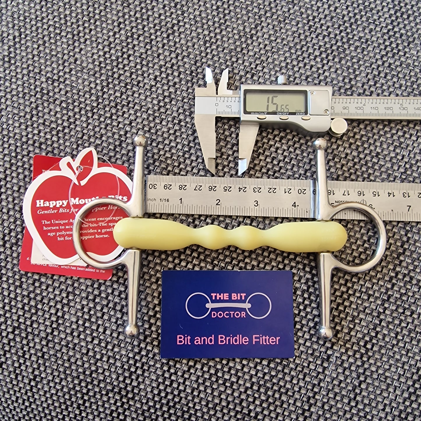 4.5" happy mouth mullen full cheek snaffle Bit B1442