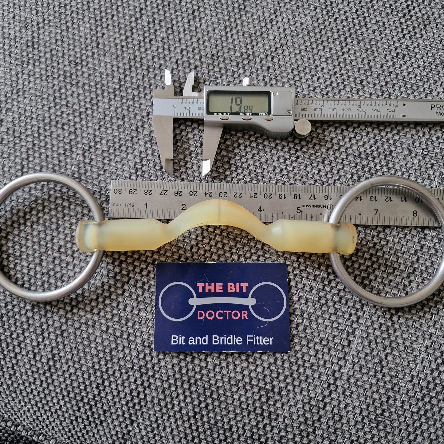 5.5" Nathe ported loose ring snaffle bit B1137