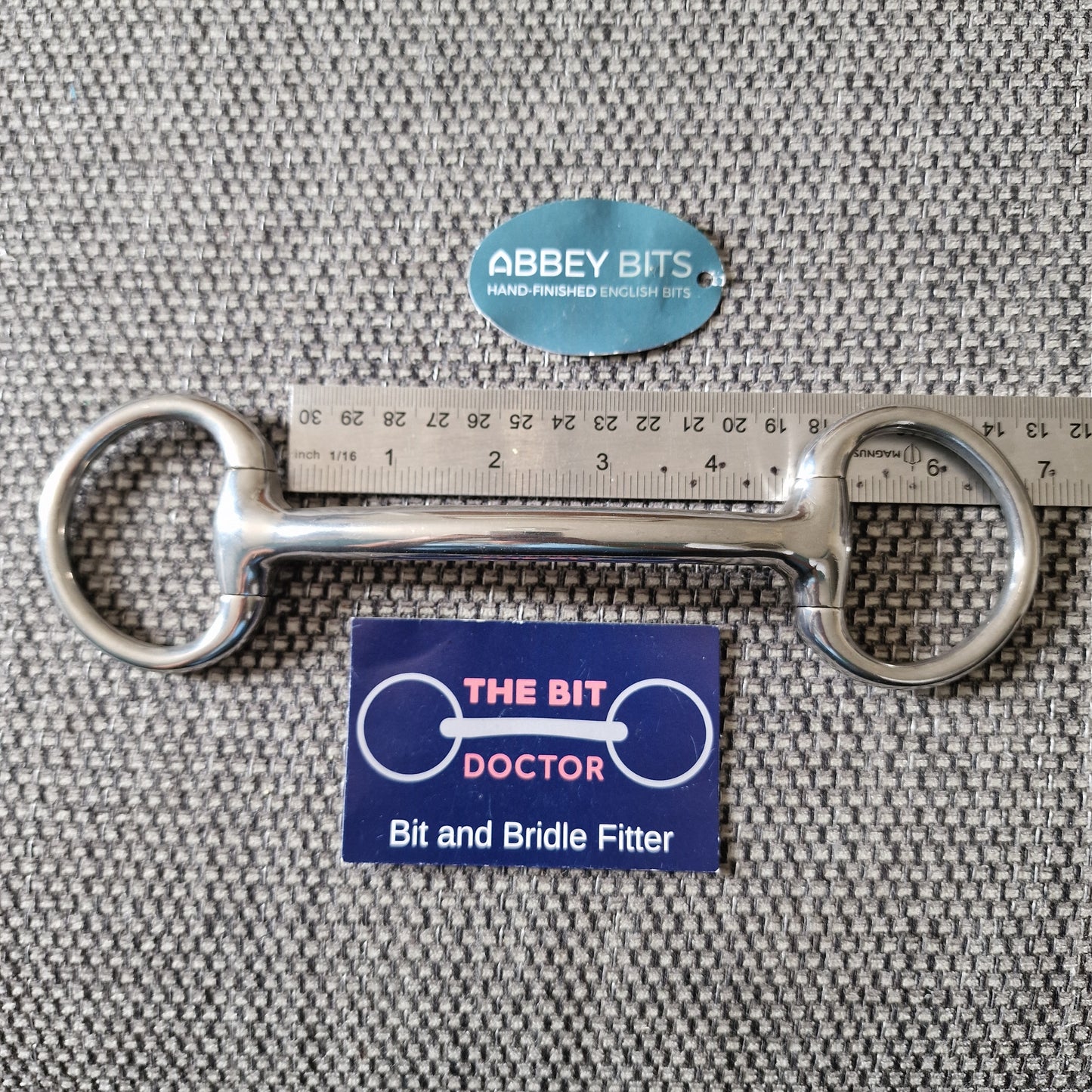 4.5" new abbey custom neat pony eggbutt mullen snaffle bit B113
