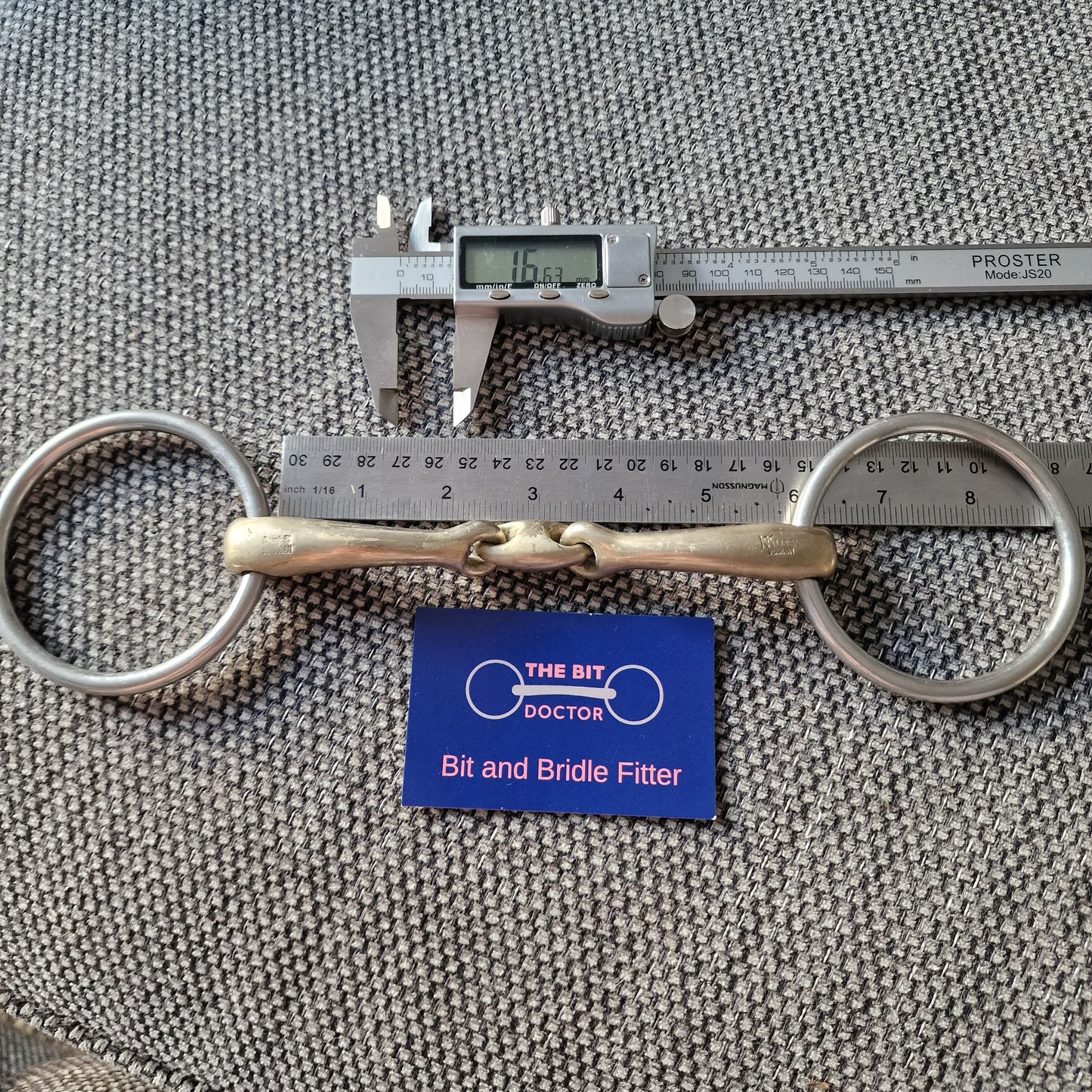 5.75" Sprenger RS Dynamic Sensogan loose ring lozenge snaffle bit B298