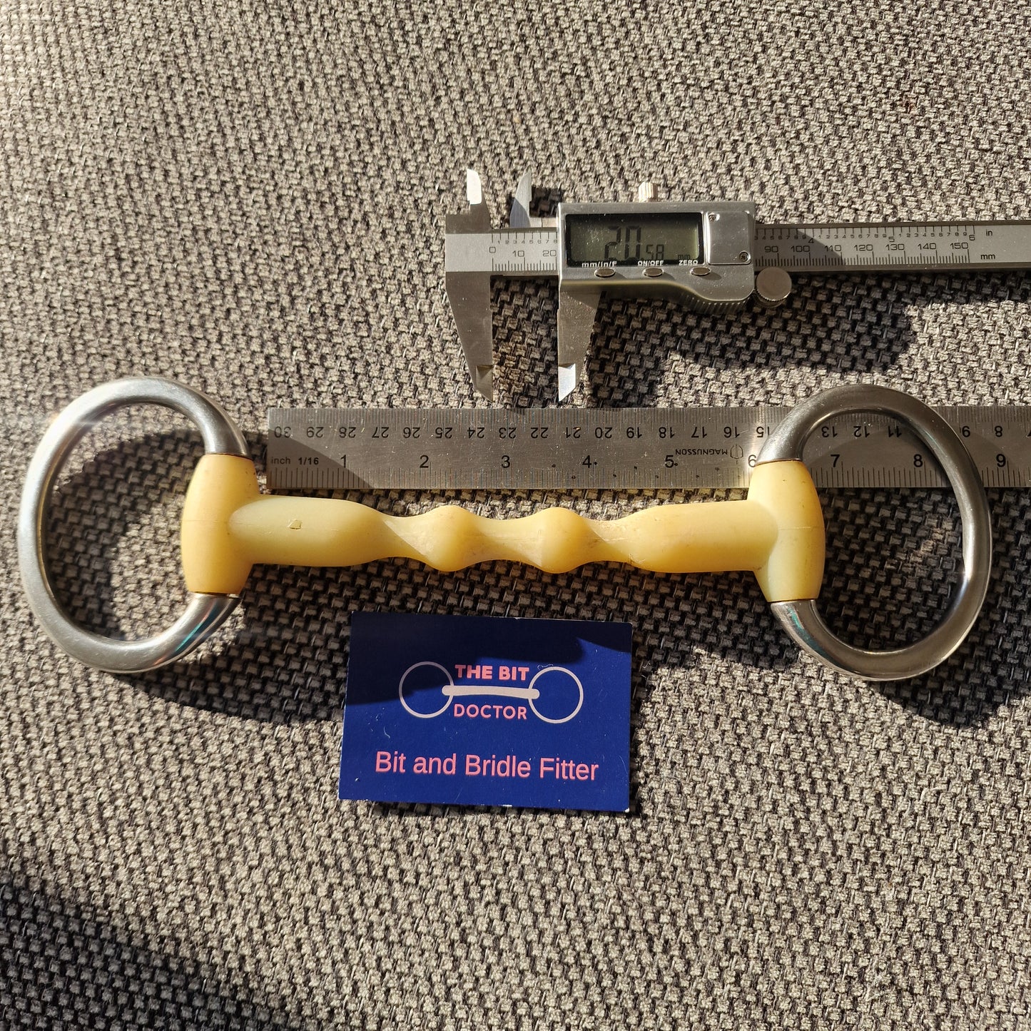 5.75" happy mouth mullen eggbutt snaffle Bit B1482