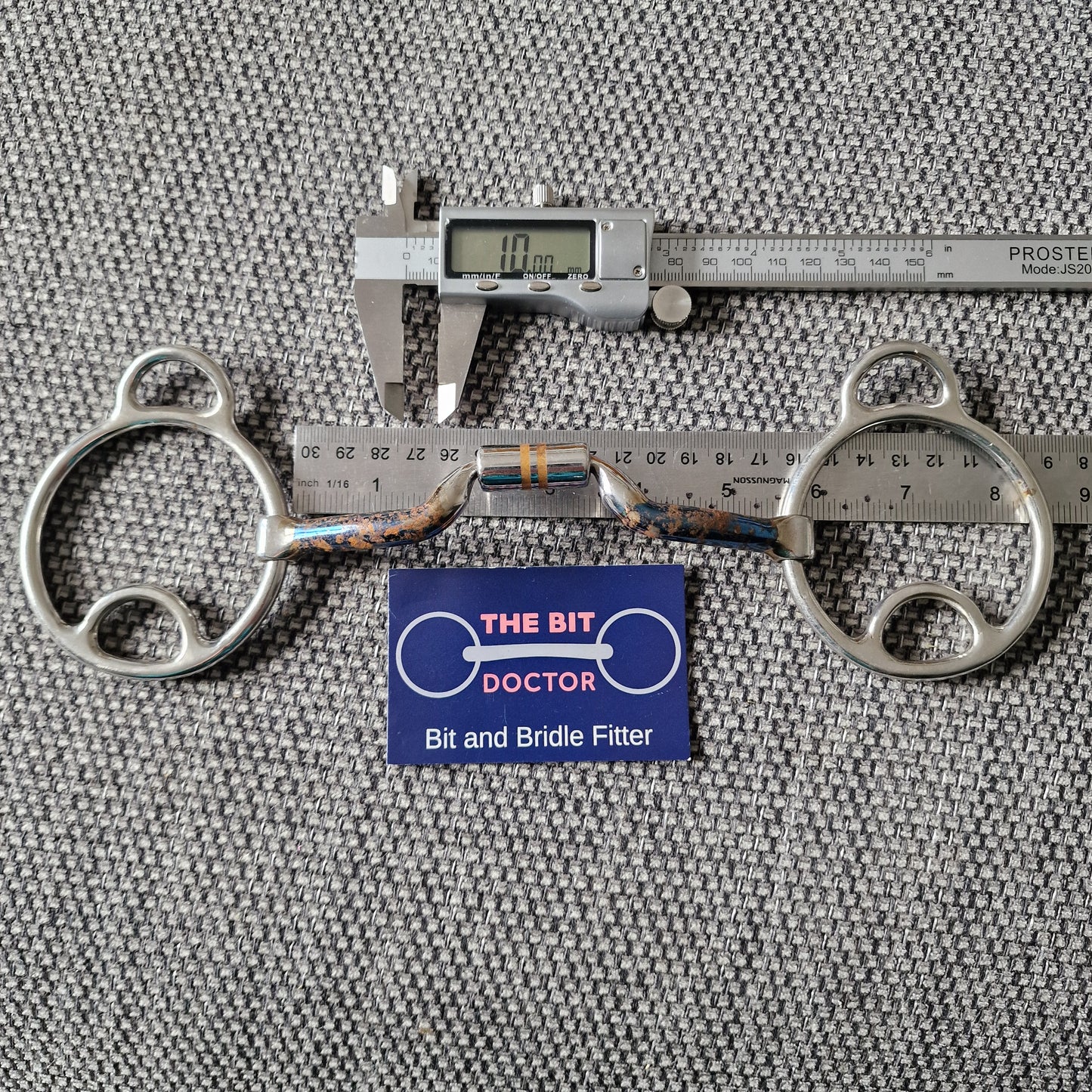 5.5" sweet iron low port barrel wilkie style bit B1085