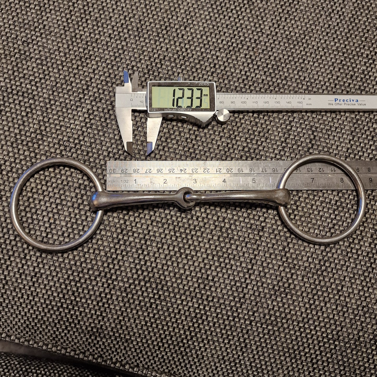 5.5" Horsemanship Saddlery orbit jointed loose ring snaffle bit B1073