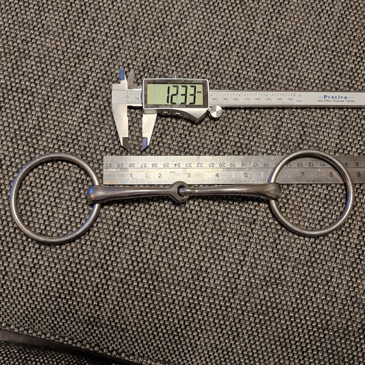 5.5" Horsemanship Saddlery orbit jointed loose ring snaffle bit B1073